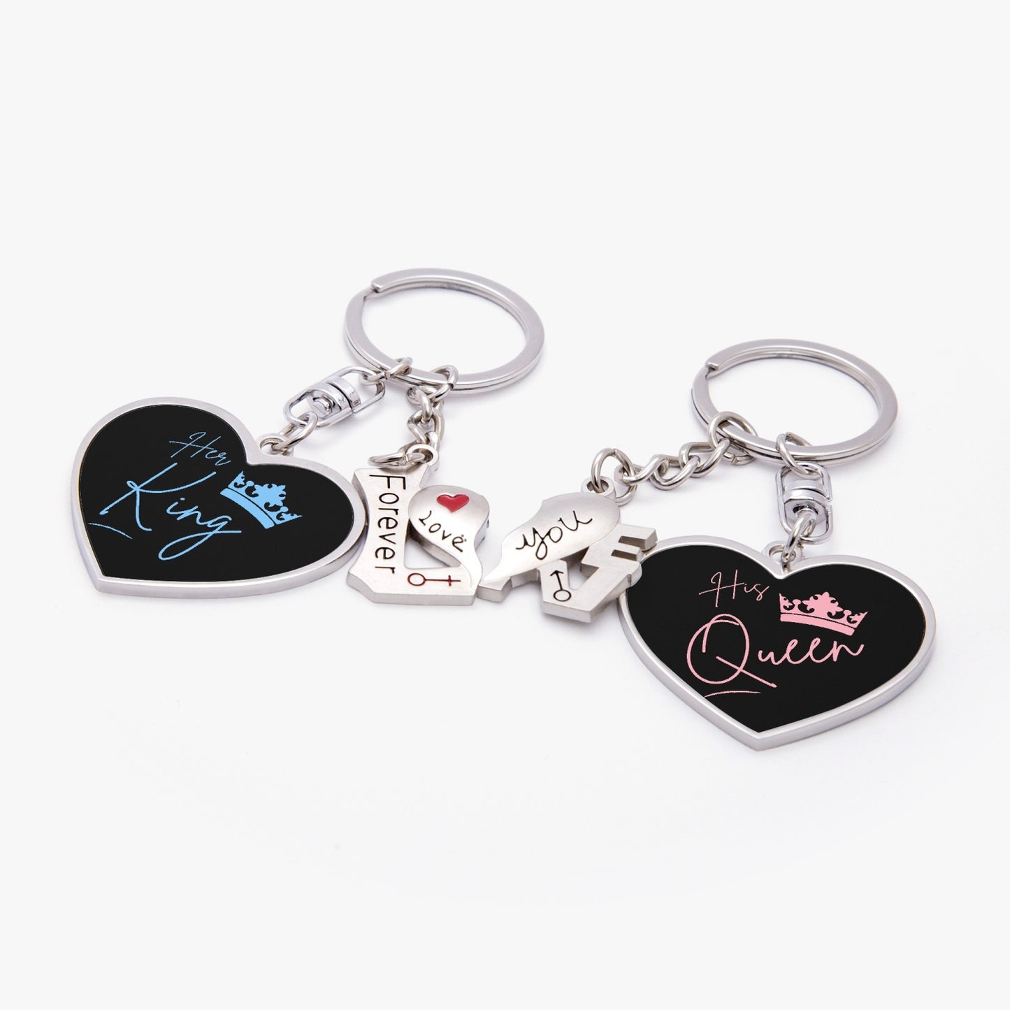 His Queen, Her King  Couple Magnetic Keychain - Kim’s Signature Beauty & Accessories    (Store description)