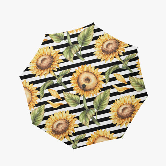 Striped Sunflower Automatic Umbrella - Kim’s Signature Beauty & Accessories    (Store description)