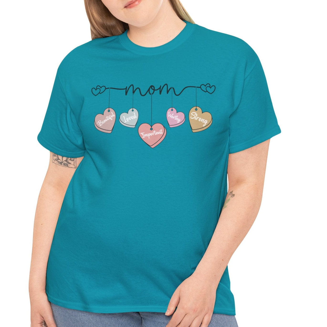 Mom, Candy Heart Tee