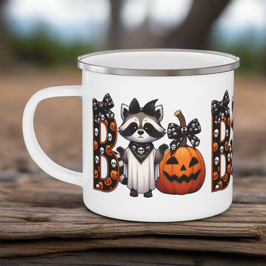 Boo Enamel Camping Mug - Kim’s Signature Beauty & Accessories    (Store description)