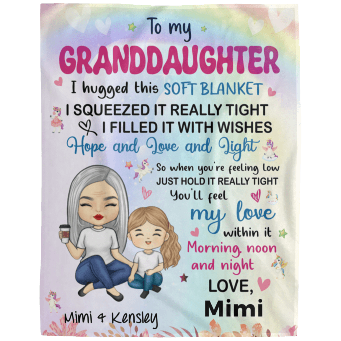 To My Granddaughter (Personalize) - Kim’s Signature Beauty & Accessories    (Store description)