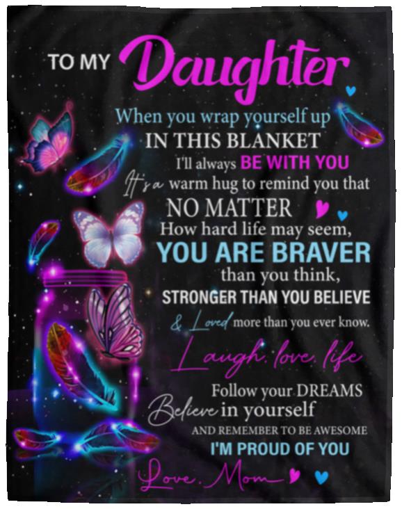 Daughter Butterfly Blanket from Mom - Kim’s Signature Beauty & Accessories    (Store description)