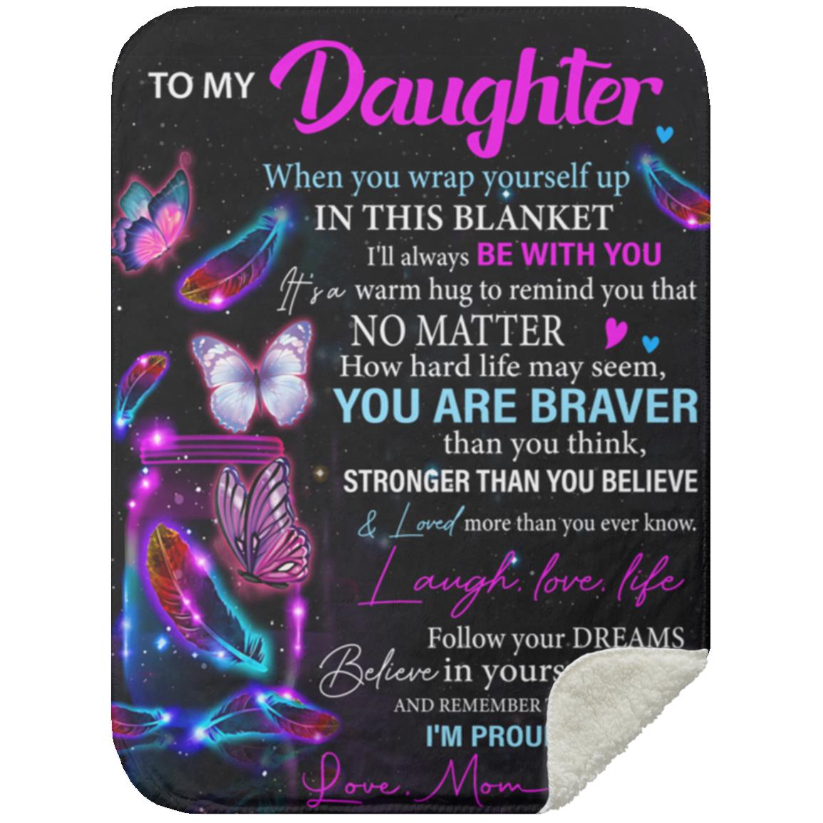 Daughter Butterfly Blanket from Mom - Kim’s Signature Beauty & Accessories    (Store description)