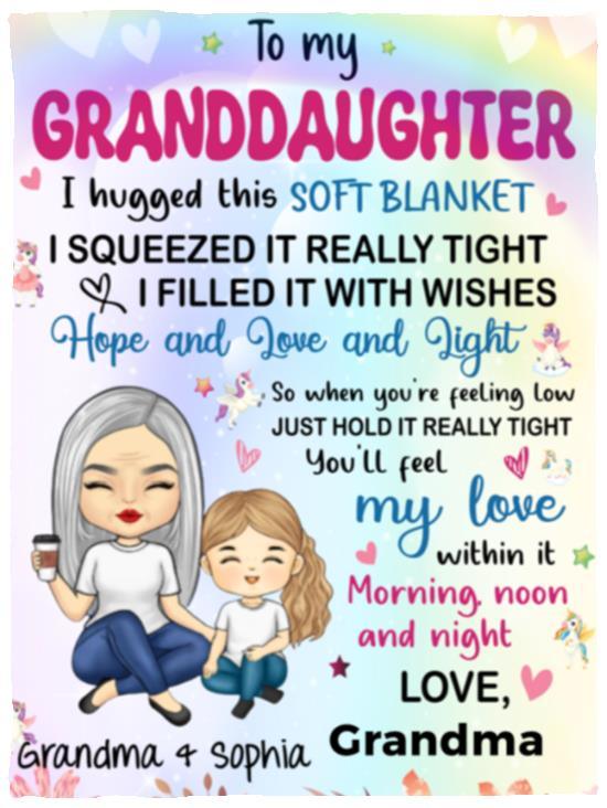 To My Granddaughter (Personalize) - Kim’s Signature Beauty & Accessories    (Store description)