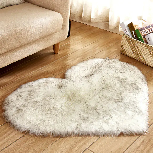 Heart Shape Fluffy Rug - Kim’s Signature Beauty & Accessories    (Store description)