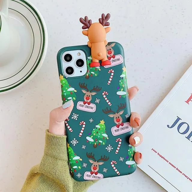 3D Christmas Reindeer Case - Kim’s Signature Beauty & Accessories    (Store description)