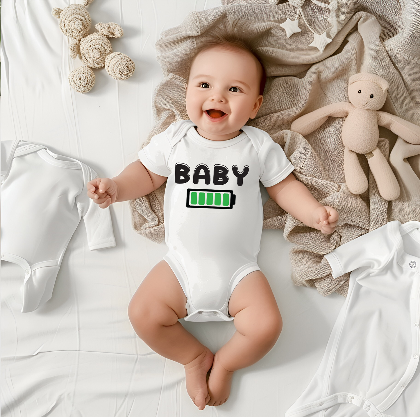 Energized Baby | Infant Fine Jersey Bodysuit - Kim’s Signature Beauty & Accessories    (Store description)