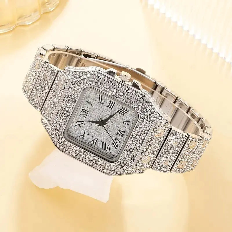 2Pcs Set Diamond Women Watches - Kim’s Signature Beauty & Accessories    (Store description)