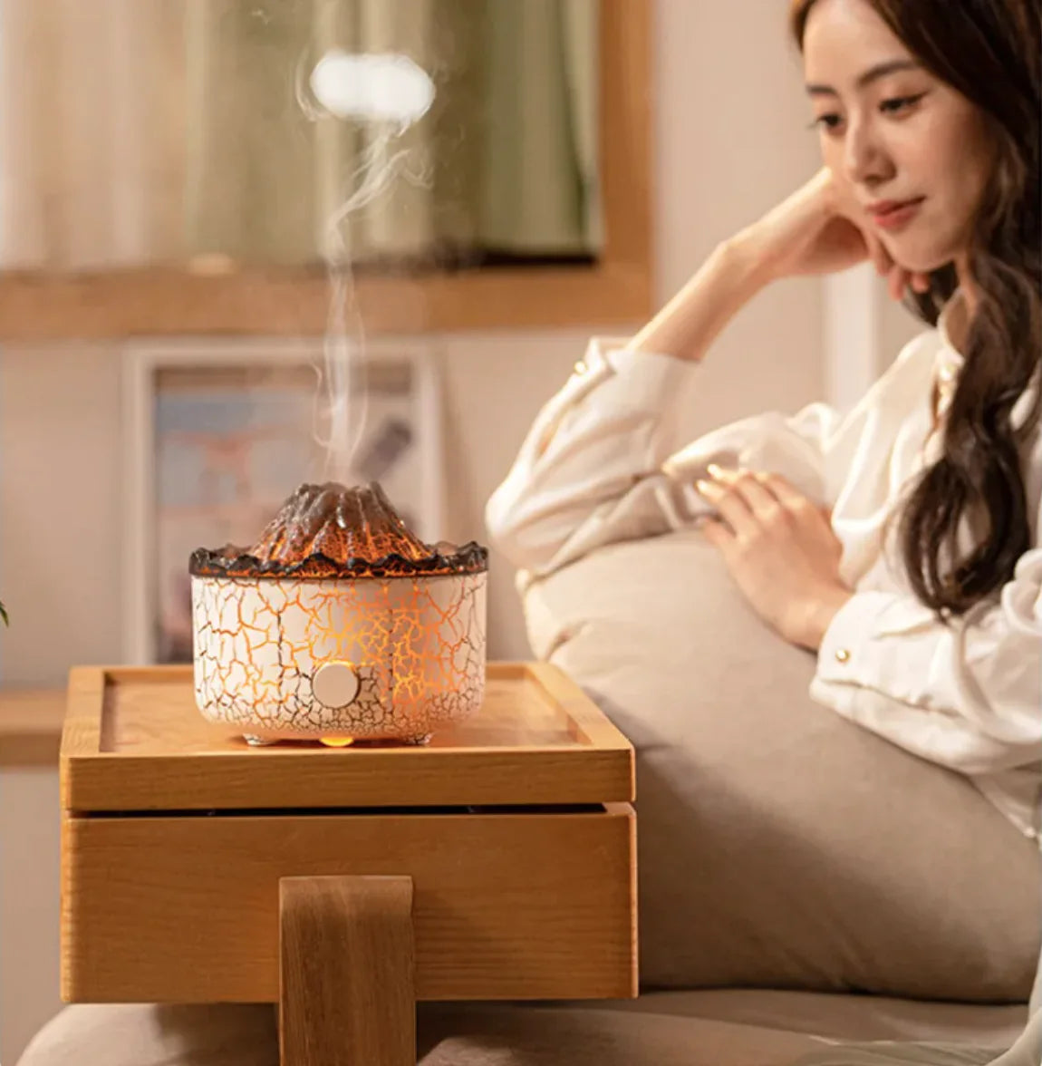 Volcano Flame Humidifier Diffuser