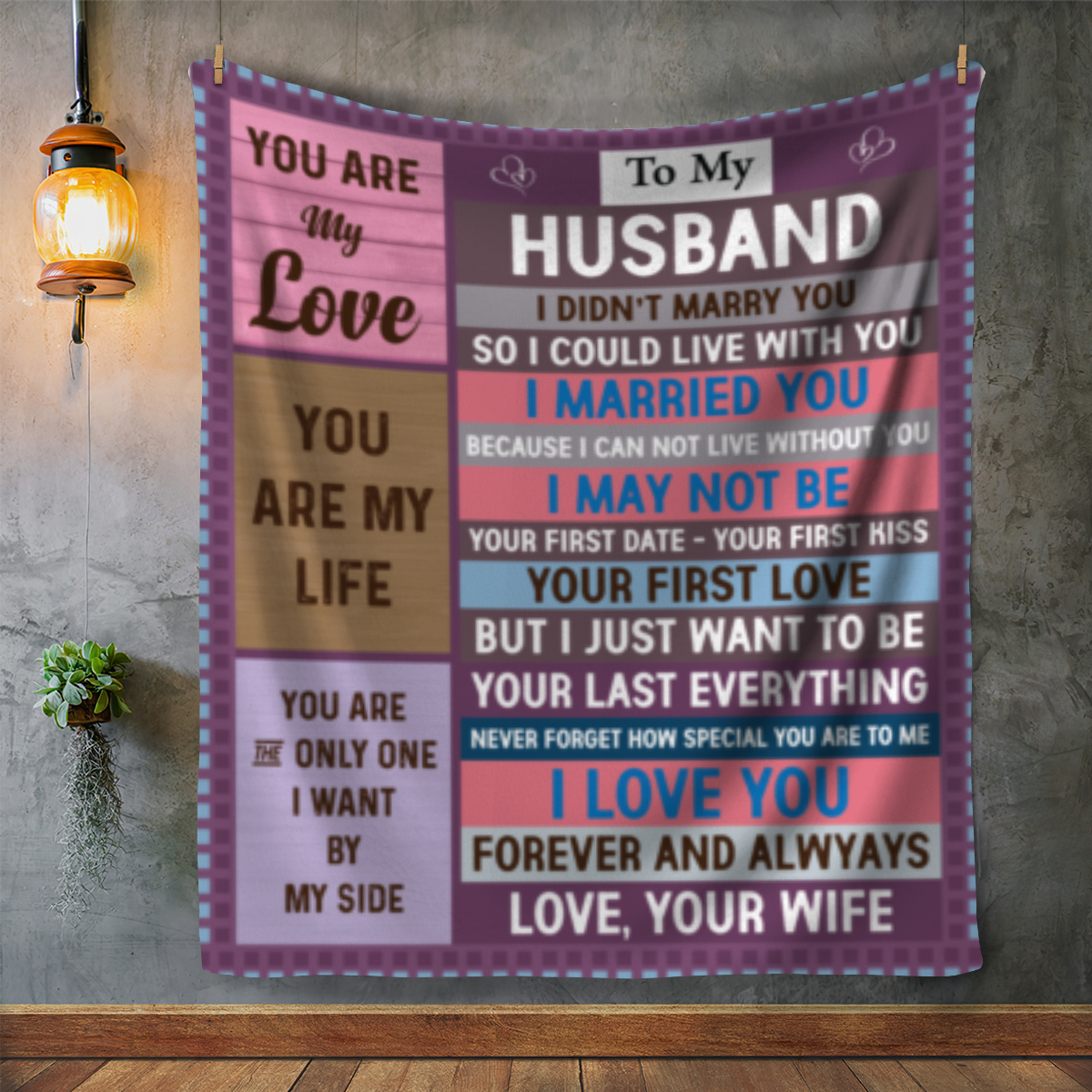 Husband, You Are My Love Blanket - Kim’s Signature Beauty & Accessories    (Store description)