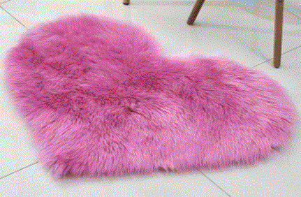 Heart Shape Fluffy Rug - Kim’s Signature Beauty & Accessories    (Store description)