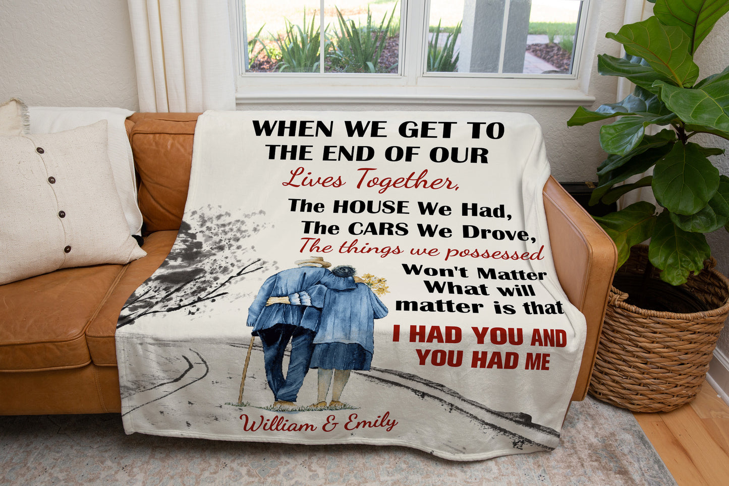 Personalized Old Couple Blanket - Kim’s Signature Beauty & Accessories    (Store description)