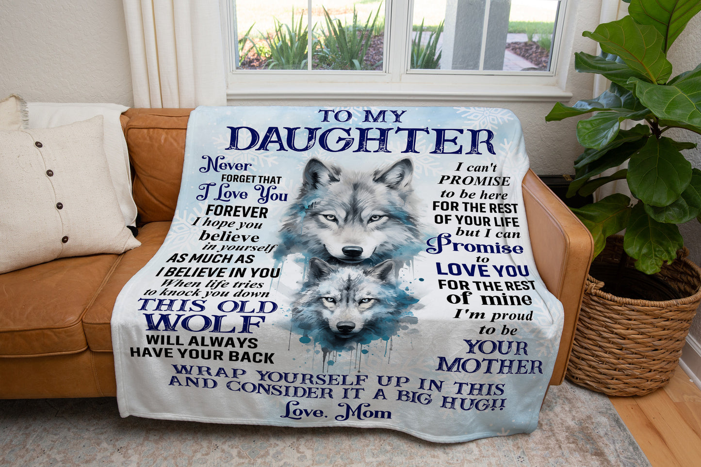 To My Daughter | Love Mom Blanket - Kim’s Signature Beauty & Accessories    (Store description)