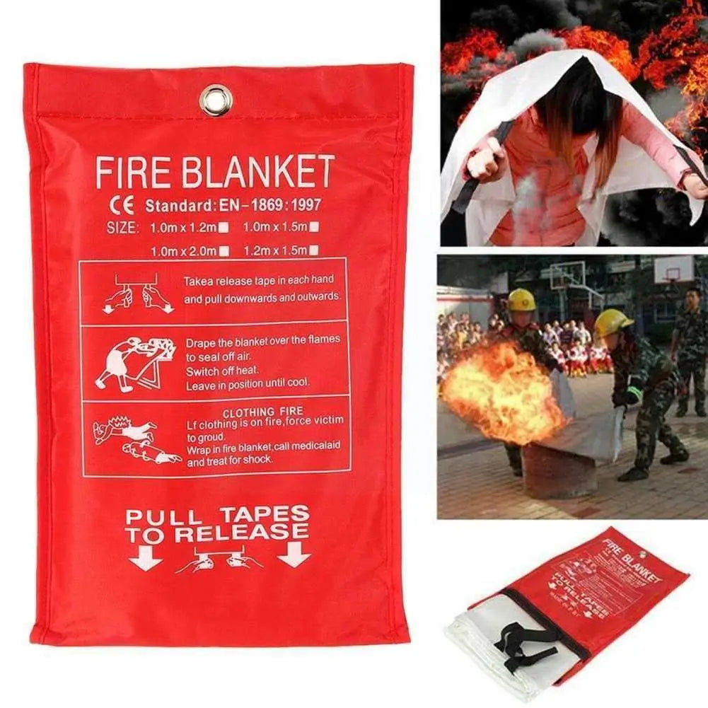 Fire Blanket Emergency Fiberglass Cloth - Kim’s Signature Beauty & Accessories    (Store description)