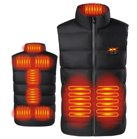 9-Zone USB Heated Vest Jacket for Winter Hunting and Hiking - Kim’s Signature Beauty & Accessories    (Store description)