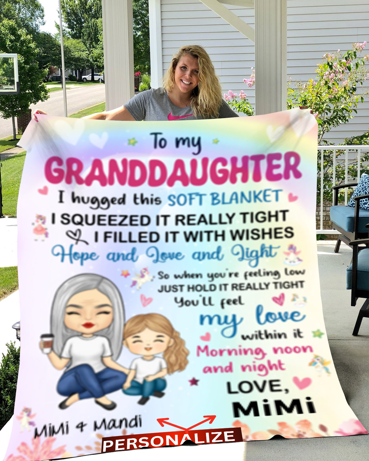 To My Granddaughter (Personalize) - Kim’s Signature Beauty & Accessories    (Store description)