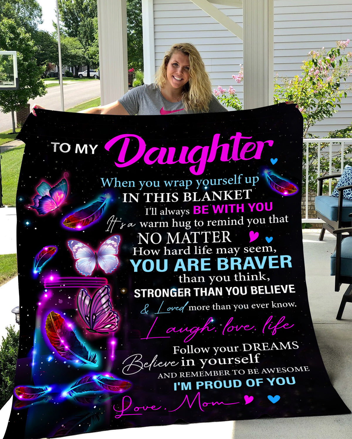 Daughter Butterfly Blanket from Mom - Kim’s Signature Beauty & Accessories    (Store description)