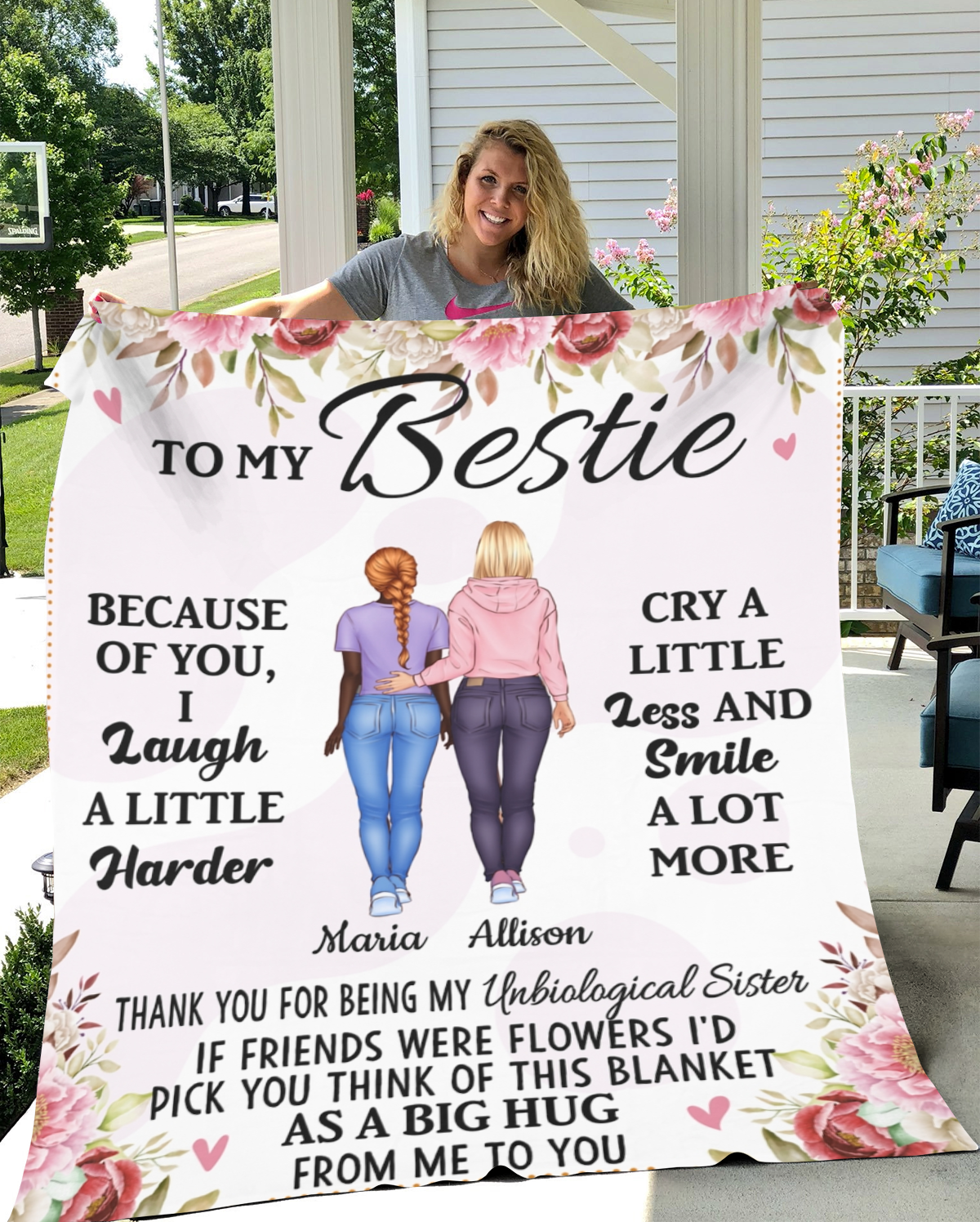 To My Bestie Personalized Blanket - Kim’s Signature Beauty & Accessories    (Store description)