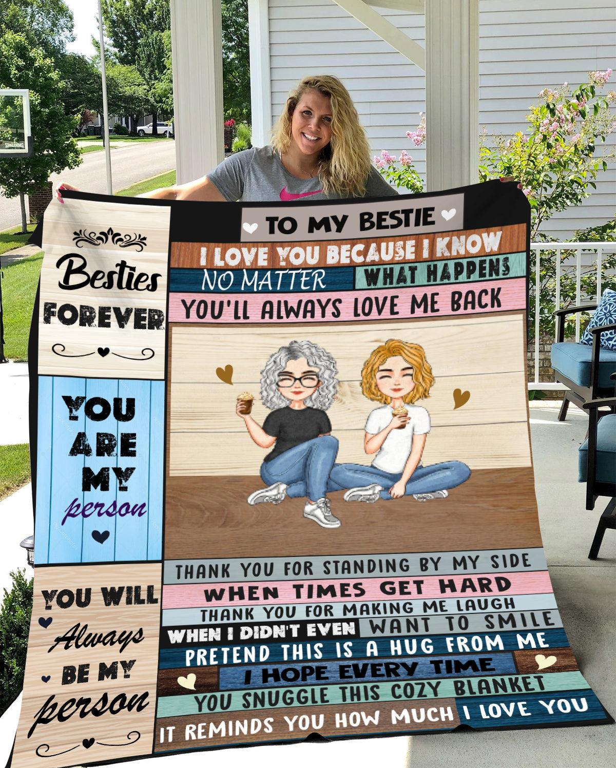 To My Bestie | Personalized Blanket - Kim’s Signature Beauty & Accessories    (Store description)