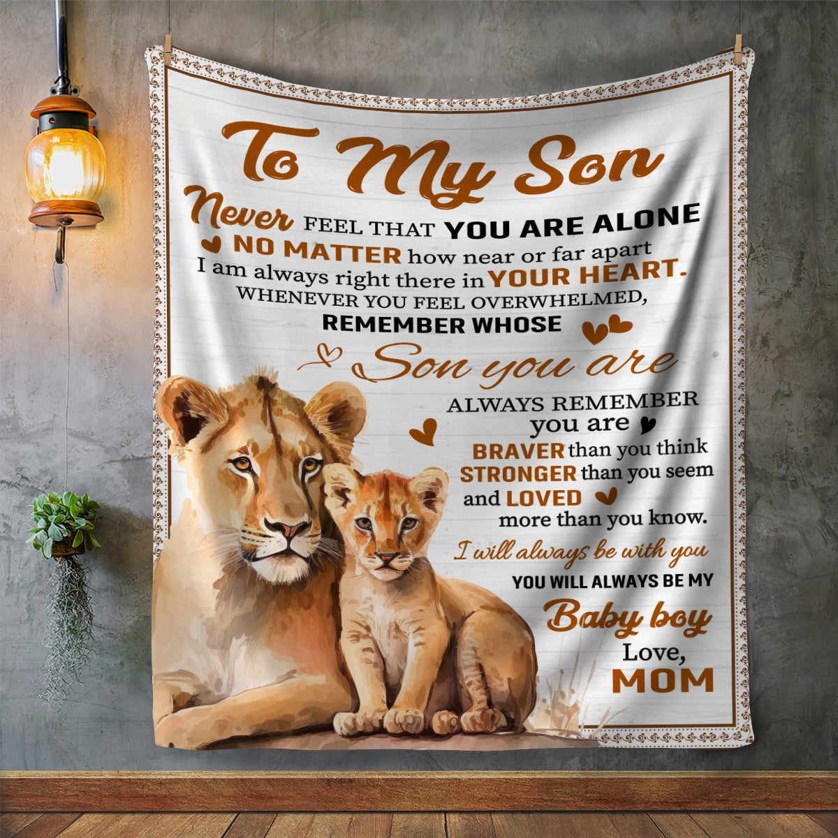 Son Lion Blanket from Mom - Kim’s Signature Beauty & Accessories    (Store description)