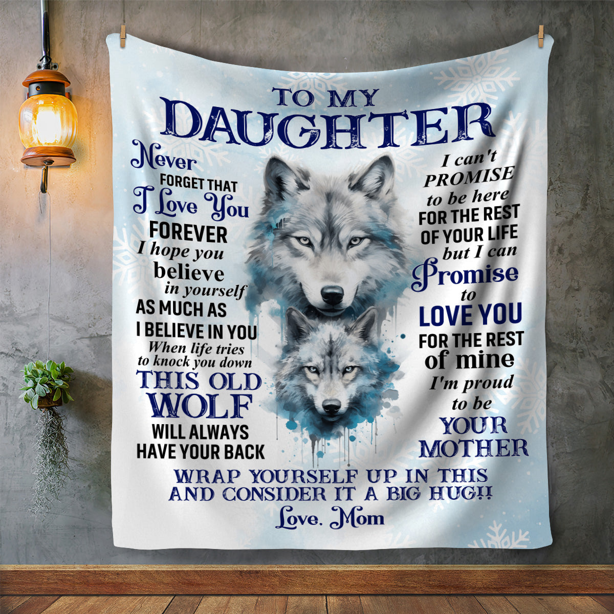 To My Daughter | Love Mom Blanket - Kim’s Signature Beauty & Accessories    (Store description)