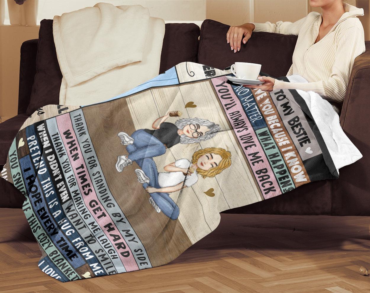 To My Bestie | Personalized Blanket - Kim’s Signature Beauty & Accessories    (Store description)