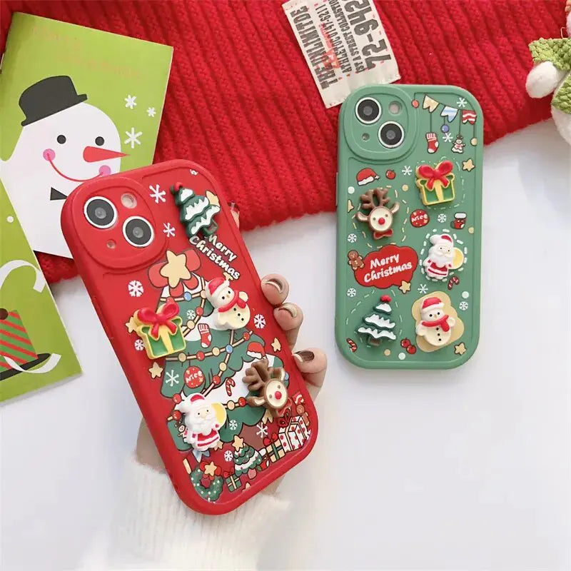 3D Christmas Cartoon Case - Kim’s Signature Beauty & Accessories    (Store description)