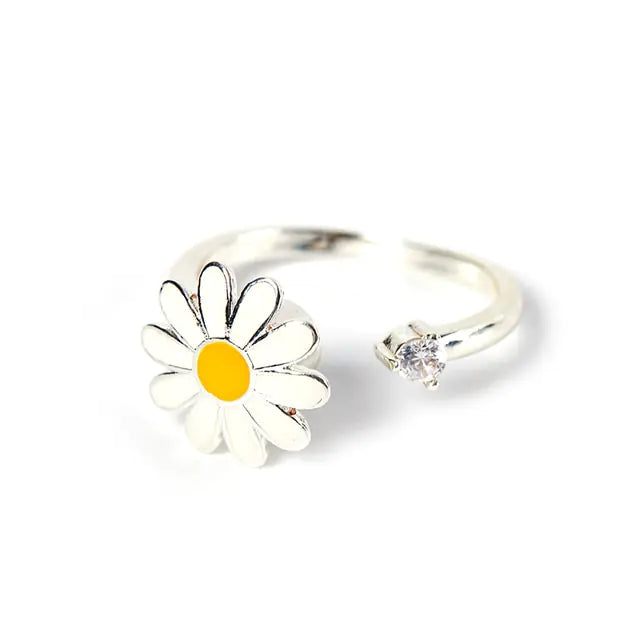 Spinning Sunflower Stress Relief Ring