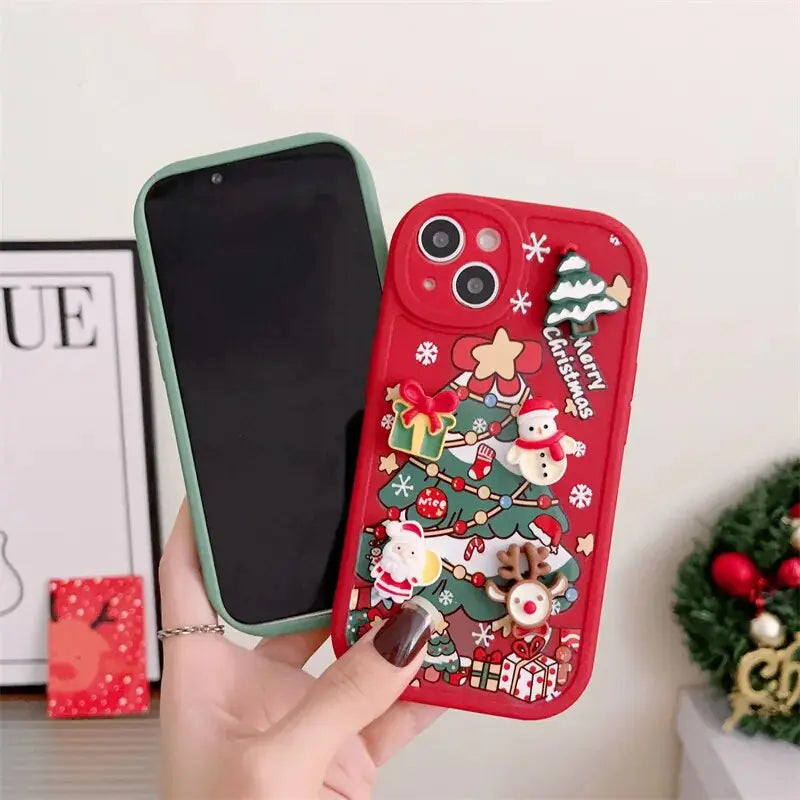 3D Christmas Cartoon Case - Kim’s Signature Beauty & Accessories    (Store description)