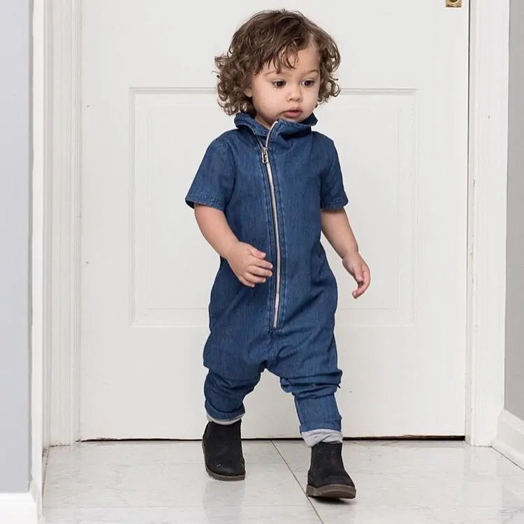 Denim Toddler Romper Jumpsuit