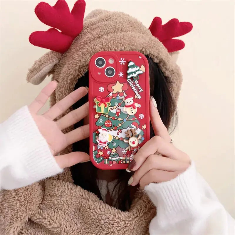 3D Christmas Cartoon Case - Kim’s Signature Beauty & Accessories    (Store description)