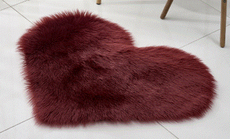 Heart Shape Fluffy Rug - Kim’s Signature Beauty & Accessories    (Store description)