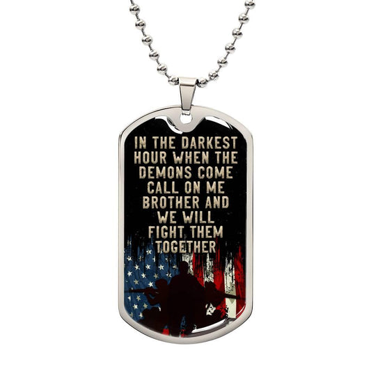 Brothers in Battle | Dog Tag - Kim’s Signature Beauty & Accessories    (Store description)