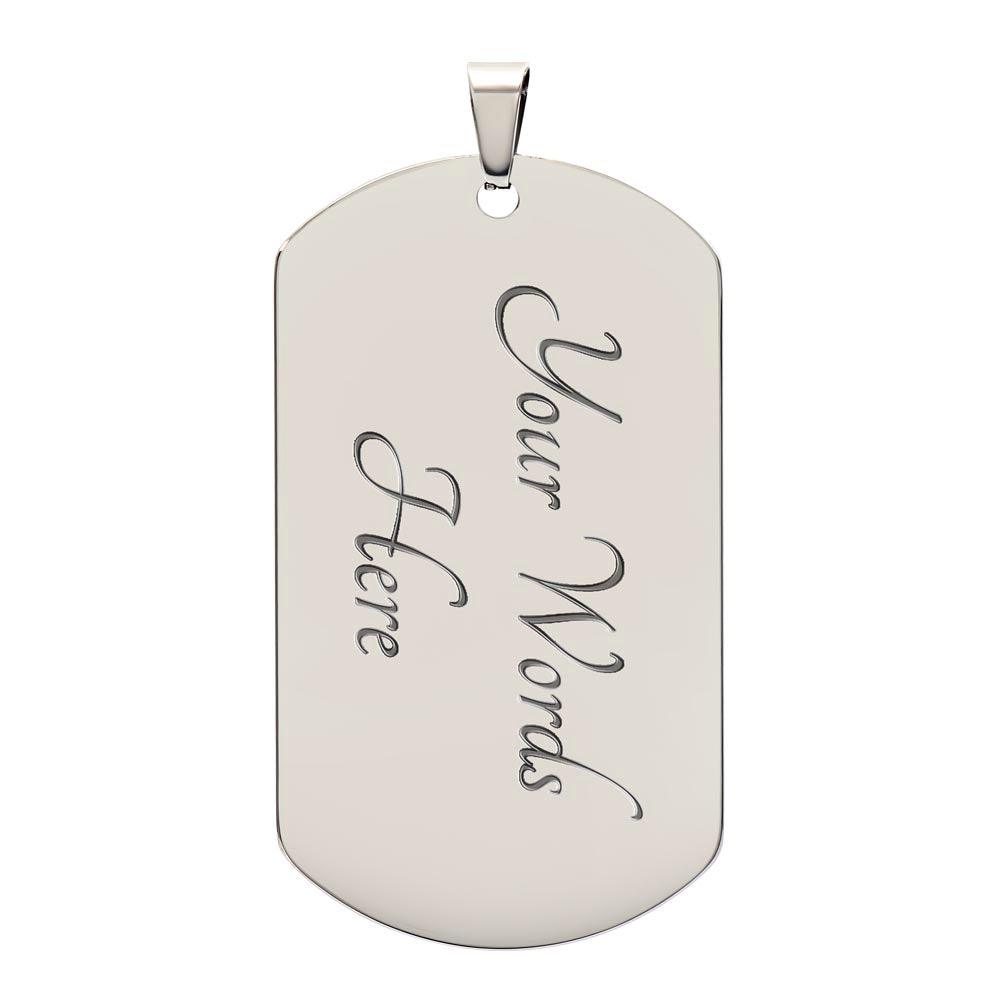 Beautiful Destinations Ahead Son | Dog Tag - Kim’s Signature Beauty & Accessories    (Store description)