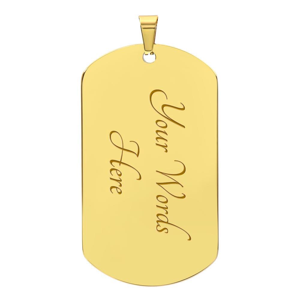 Beautiful Destinations Ahead Son | Dog Tag - Kim’s Signature Beauty & Accessories    (Store description)