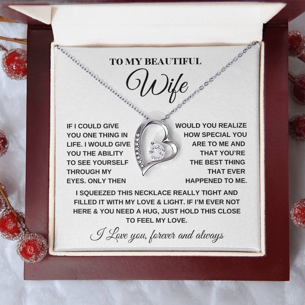 Forever Love Necklace – For My Beautiful Wife - Kim’s Signature Beauty & Accessories    (Store description)