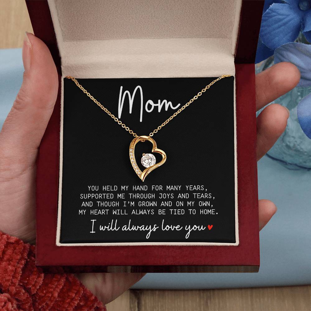 Mom, You Held my Hand For Years | Necklace Message Card - Kim’s Signature Beauty & Accessories    (Store description)