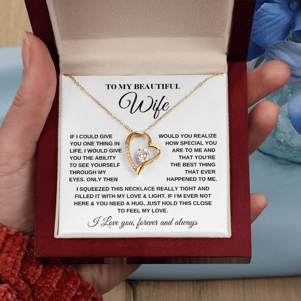 Forever Love Necklace – For My Beautiful Wife - Kim’s Signature Beauty & Accessories    (Store description)