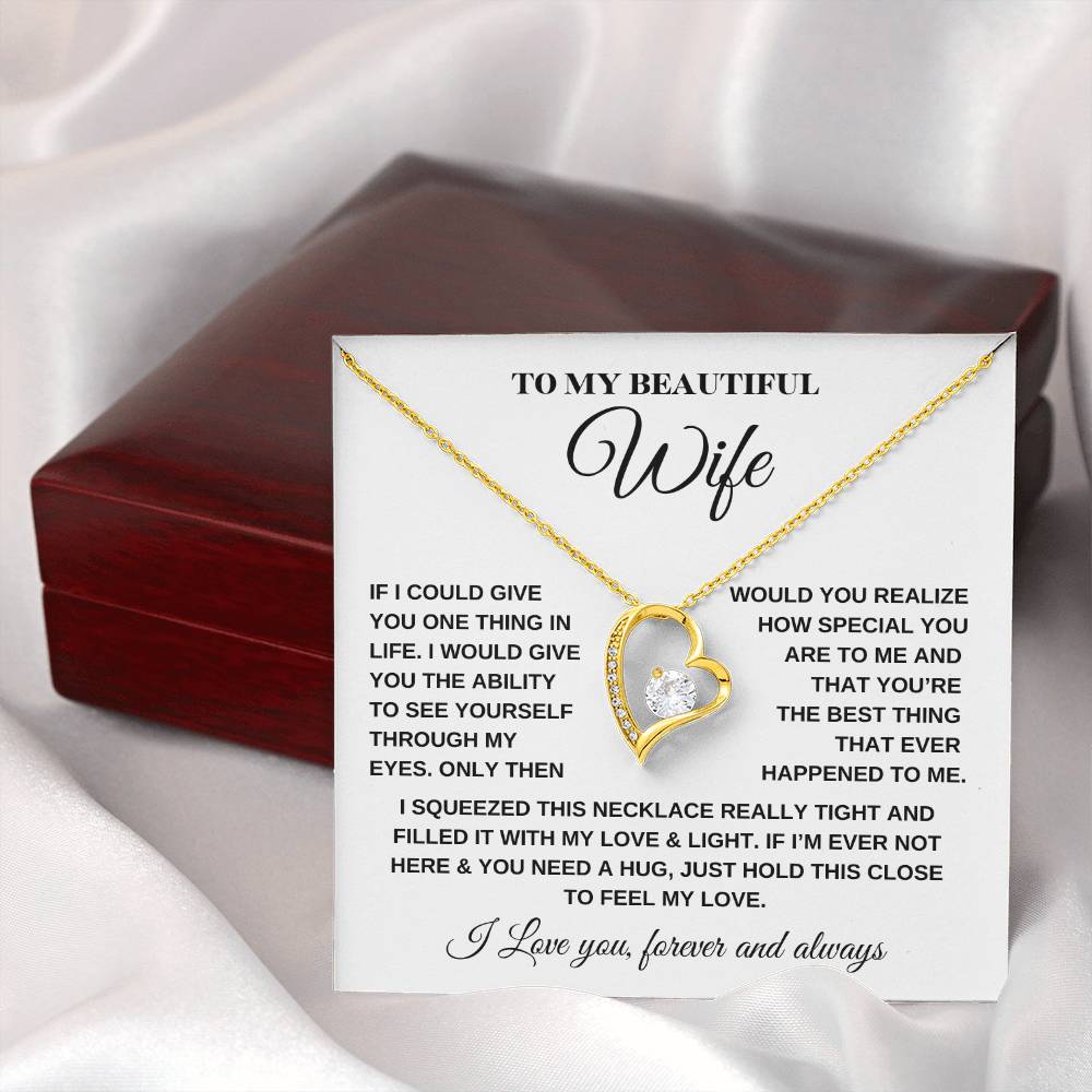 Forever Love Necklace – For My Beautiful Wife - Kim’s Signature Beauty & Accessories    (Store description)