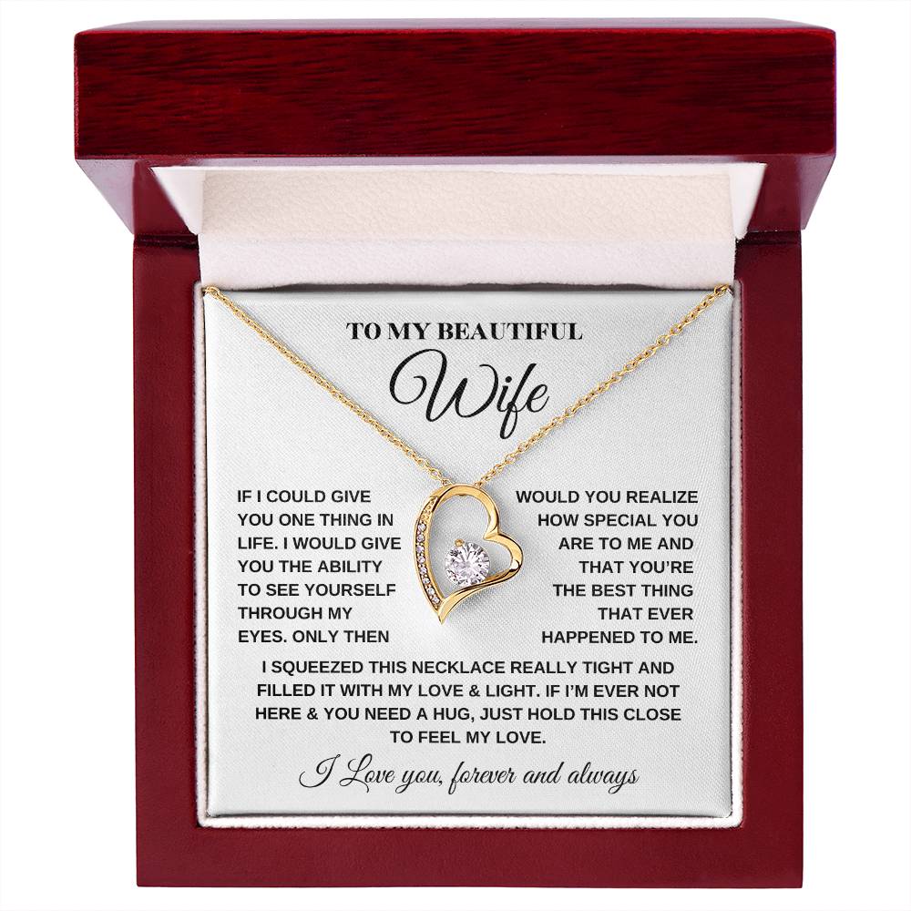 Forever Love Necklace – For My Beautiful Wife - Kim’s Signature Beauty & Accessories    (Store description)