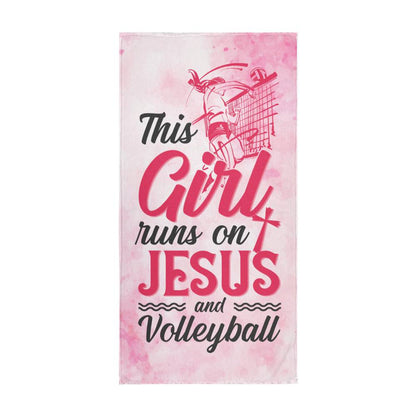 This Girl Runs on Jesus | Sports Towel - Kim’s Signature Beauty & Accessories    (Store description)