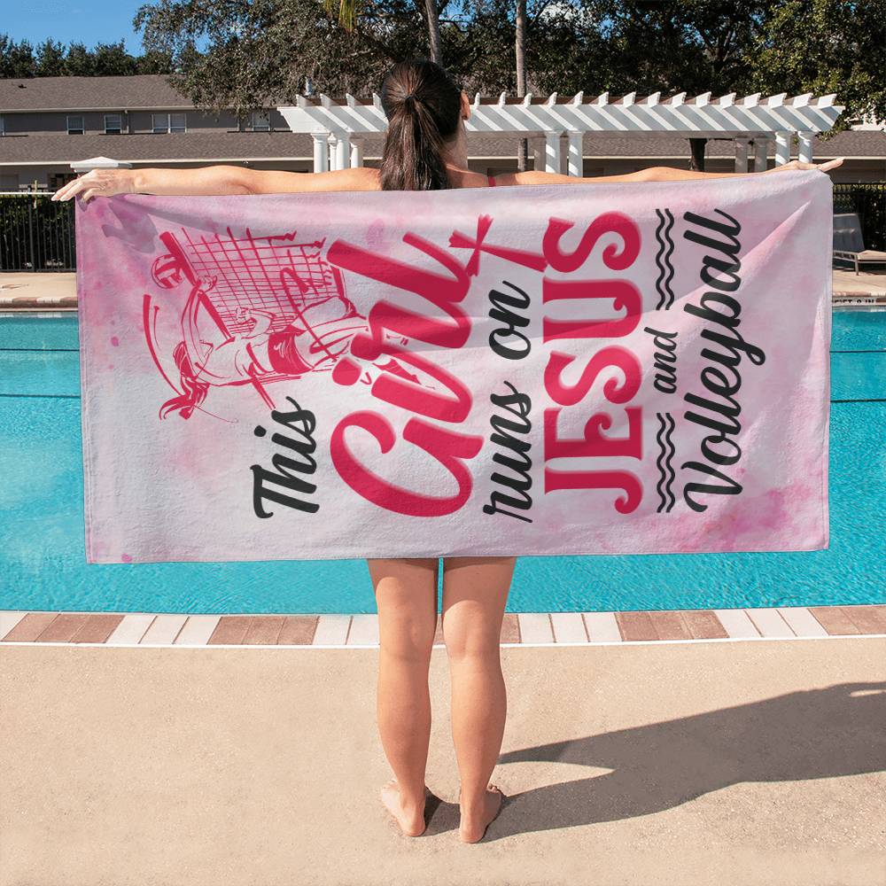 This Girl Runs on Jesus | Sports Towel - Kim’s Signature Beauty & Accessories    (Store description)