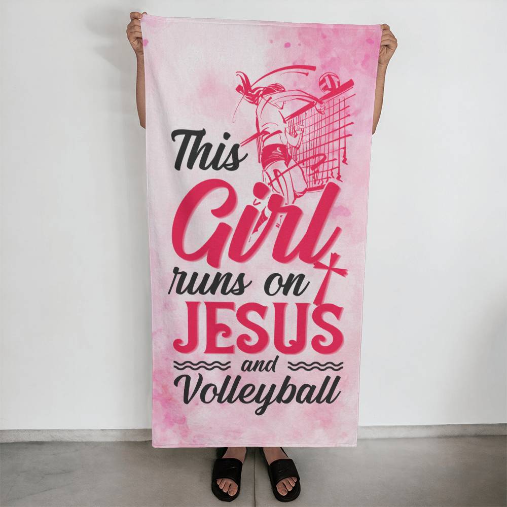 This Girl Runs on Jesus | Sports Towel - Kim’s Signature Beauty & Accessories    (Store description)