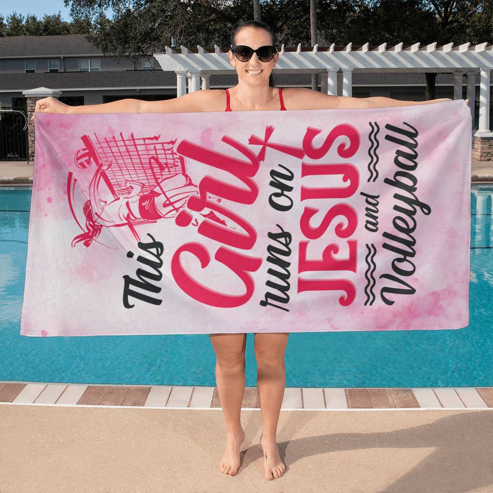 This Girl Runs on Jesus | Sports Towel - Kim’s Signature Beauty & Accessories    (Store description)