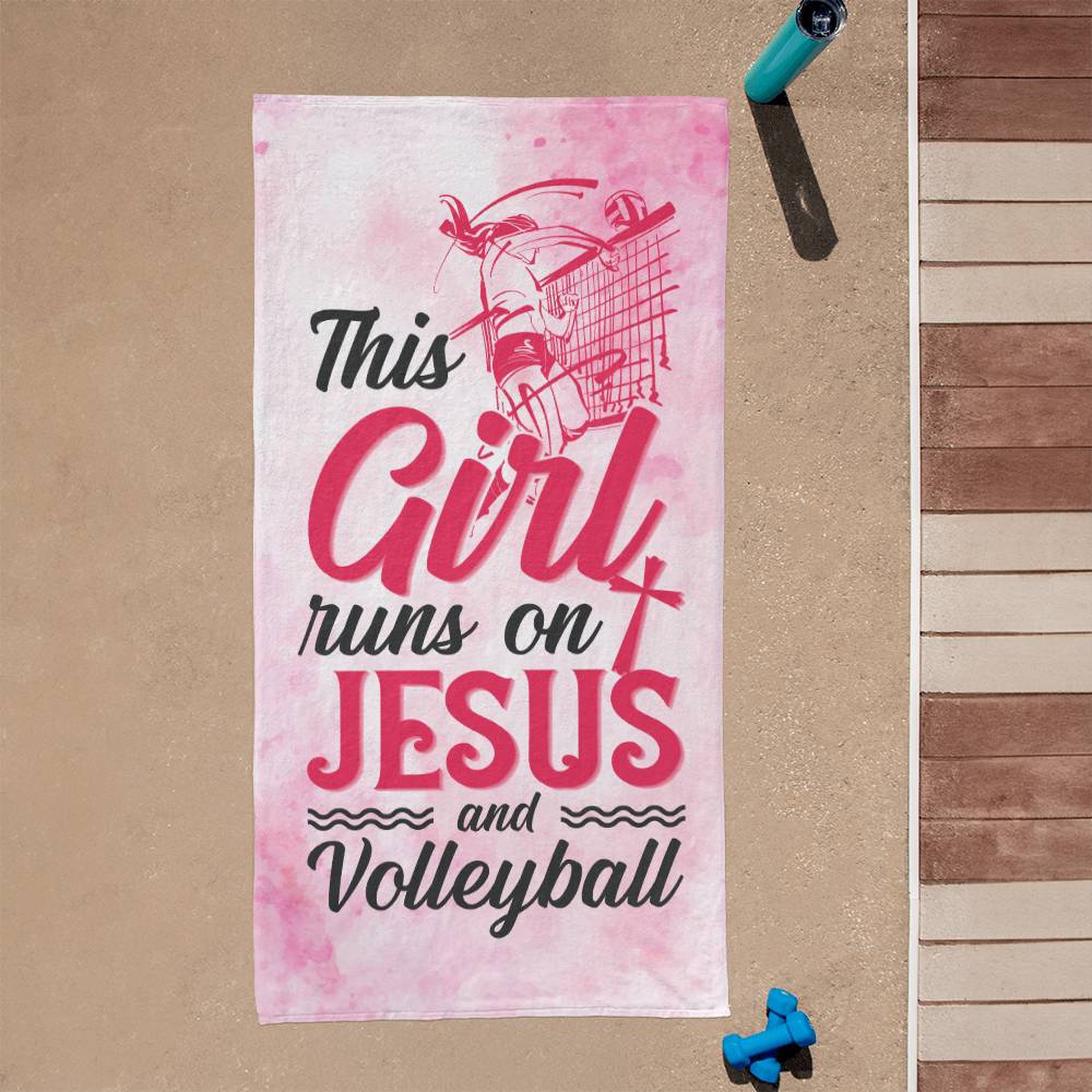 This Girl Runs on Jesus | Sports Towel - Kim’s Signature Beauty & Accessories    (Store description)