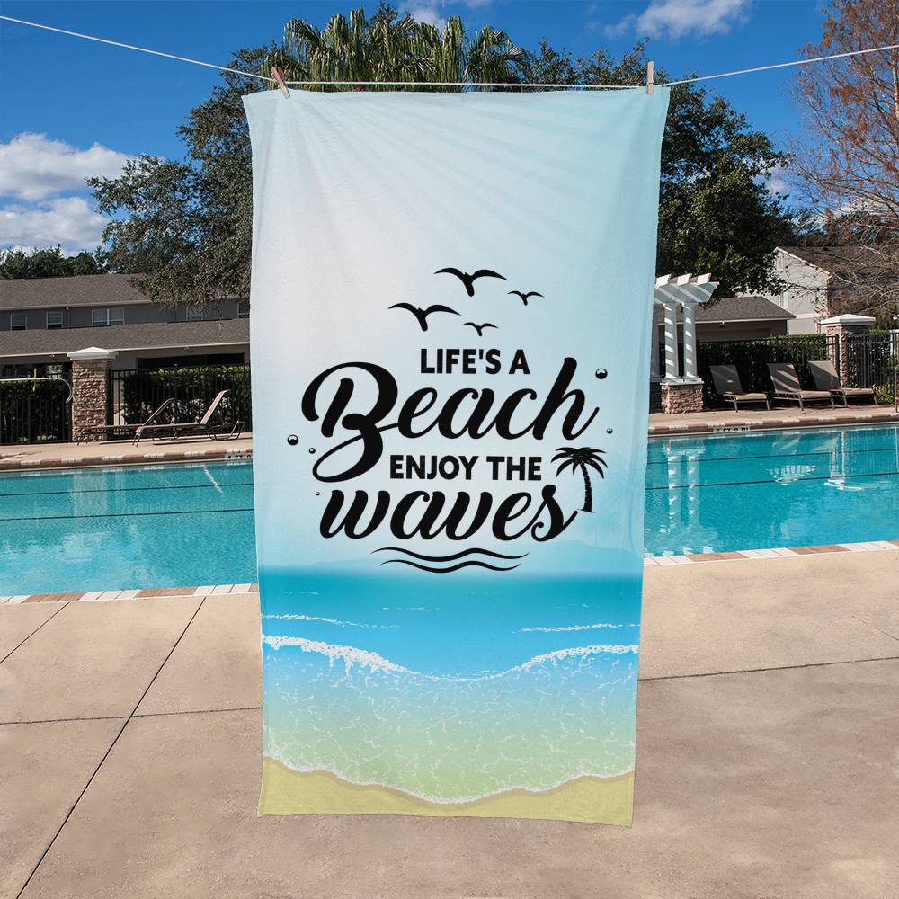 Life's A Beach | Beach Towel - Kim’s Signature Beauty & Accessories    (Store description)