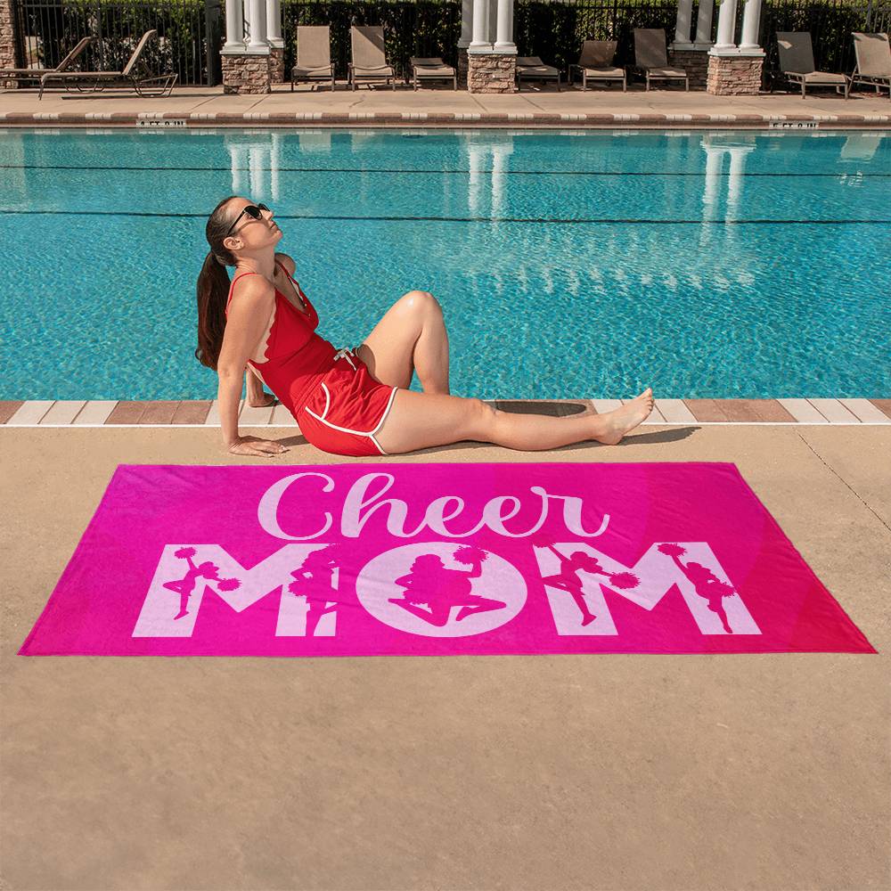 Cheer Mom | Beach Towel - Kim’s Signature Beauty & Accessories    (Store description)