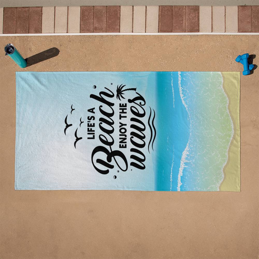 Life's A Beach | Beach Towel - Kim’s Signature Beauty & Accessories    (Store description)