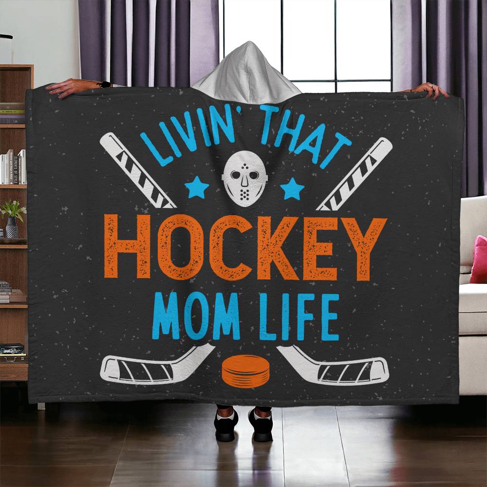 Hockey Mom Life Hooded Blanket - Kim’s Signature Beauty & Accessories    (Store description)