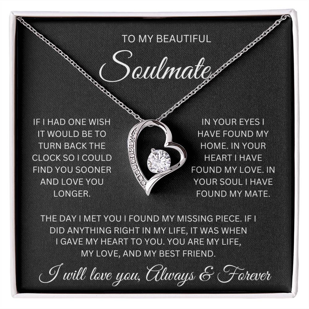 Beautiful Soulmate & Best Friend Message card Necklace. - Kim’s Signature Beauty & Accessories    (Store description)